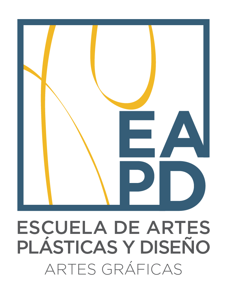 Pegatina logo del Departamento de Artes Gráficas